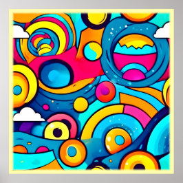 Cosmic Carnival Art Poster