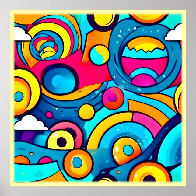 Cosmic Carnival Art Poster (Framsidan)