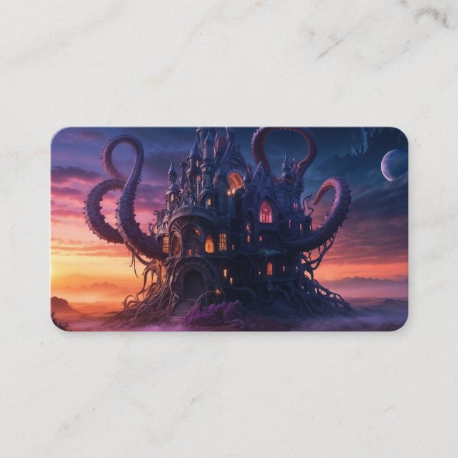 Cosmic Castle från Eons Long Past Bookmark Visitkort (Framsida)