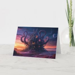 Cosmic Castle från Eons Long Past Helgkort