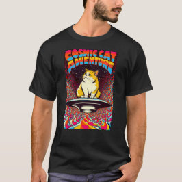 Cosmic Cat Äventyr T Shirt