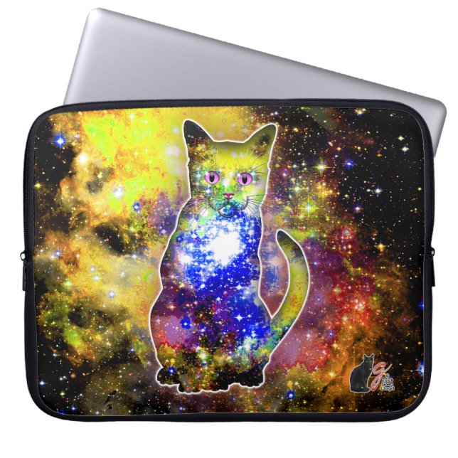Cosmic Cat Beta Electronics Bag Laptop Fodral (Framsidan)