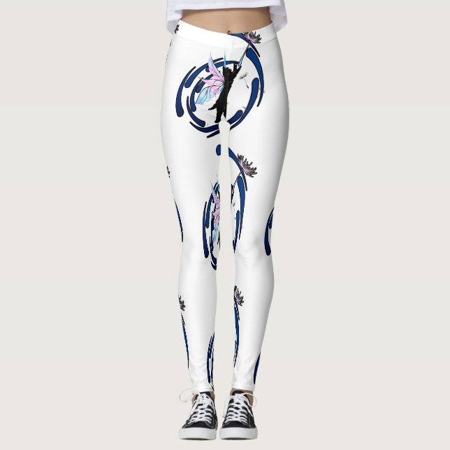 Cosmic Cat Dandelion Leggings (Framsida)