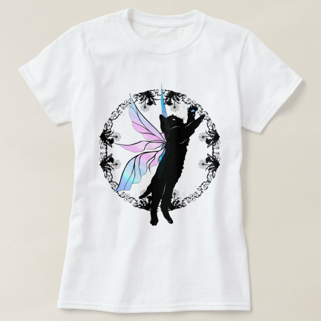 Cosmic Cat Dandelion T Shirt (Design framsida)