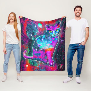 Cosmic Cat Delta Fleecefilt