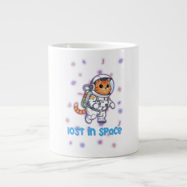 Cosmic Cat Explorer Jumbo Mugg (Framsidan)