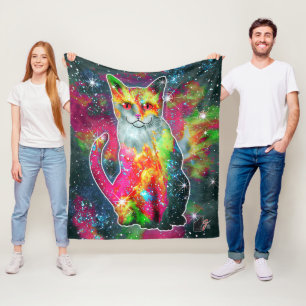 Cosmic Cat Omega Fleecefilt