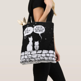 Cosmic Cat Perspective Funny Cat Art Tygkasse