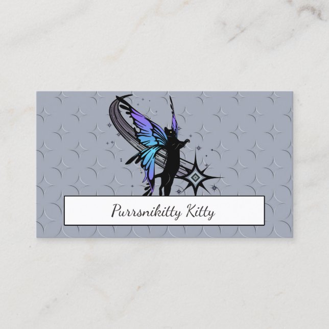 Cosmic Cat Star Visitkort (Framsida)