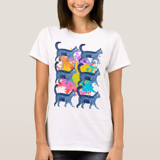 Cosmic Cat Tee: Starry Night Graphic Tee
