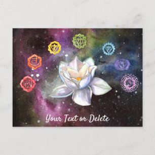 *~* Cosmic Celestial Chakra Cosmos Kanvastryck Vykort