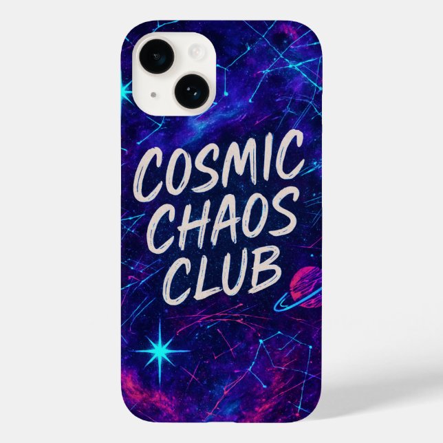 Cosmic Chaos Klubb Vibrant Iphone case (Baksida)