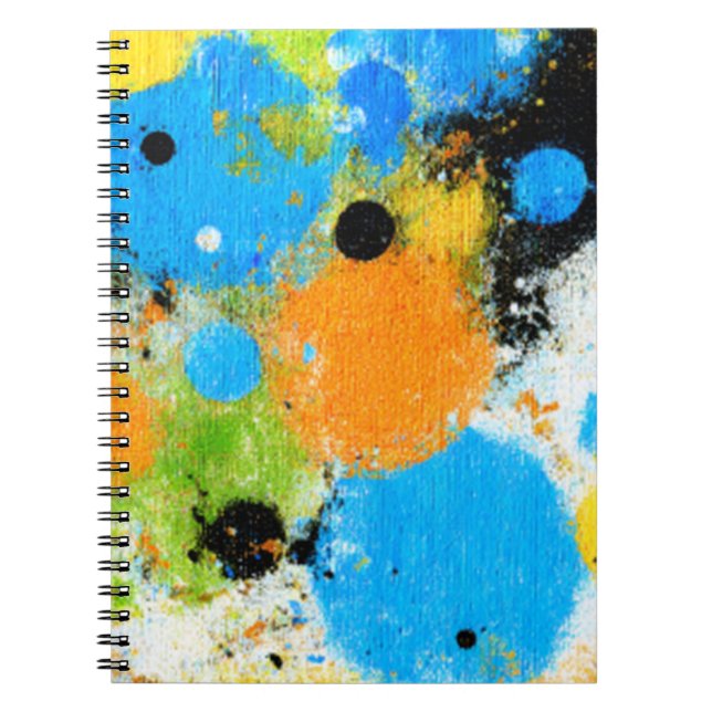 Cosmic Chromatic Splatter: Abstract Orbit Anteckningsbok (Framsidan)