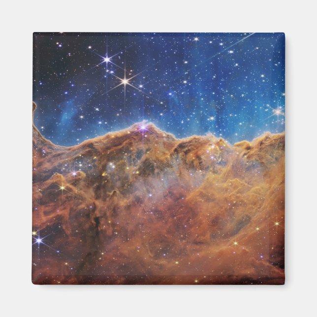 Cosmic Cliffs Carina Nebula James Webb Telescope Magnet (Framsidan)
