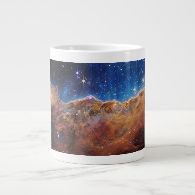 Cosmic Cliffs Carina Nebula Space Webb Telescope Jumbo Mugg (Framsidan)