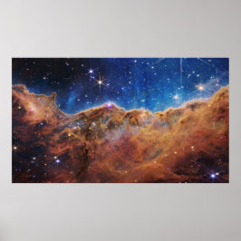 Cosmic Cliffs Carina Nebula Space Webb Telescope Poster