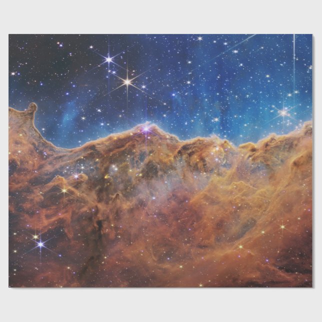 Cosmic Cliffs Carina Nebula Space Webb Telescope Presentpapper (Platt)