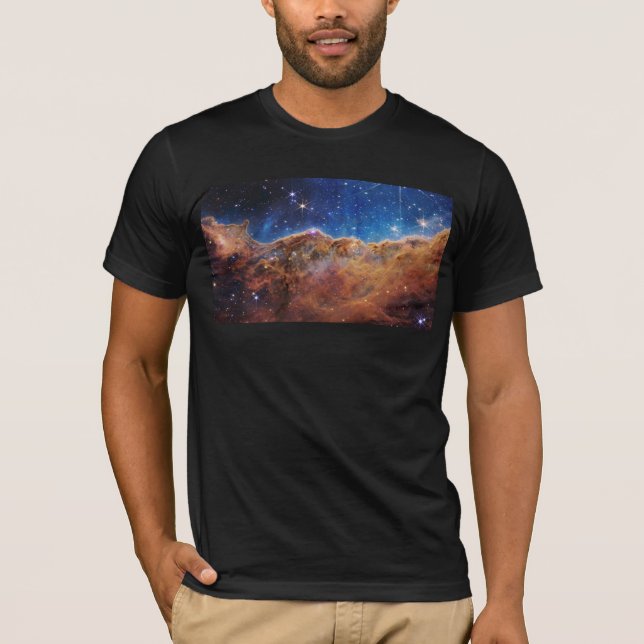 Cosmic Cliffs Carina Nebula Space Webb Telescope T Shirt (Framsida)