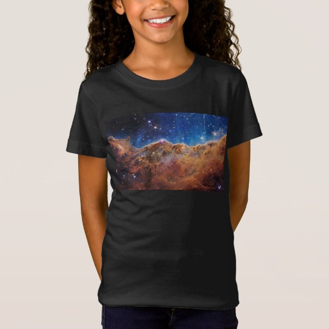 Cosmic Cliffs Carina Nebula Space Webb Telescope T Shirt (Framsida)