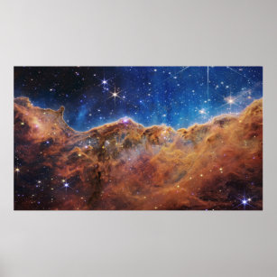 "Cosmic Cliffs" i Carina Nebula Poster