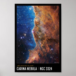 Cosmic Cliffs James Webb NASA Space Education Poster