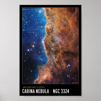 Cosmic Cliffs James Webb NASA Space Education Poster