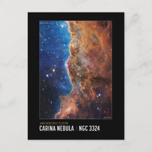 Cosmic Cliffs James Webb NASA Space Education Vykort