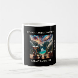 Cosmic Coffee Morning – Surreal Galaxy Landscape Kaffemugg