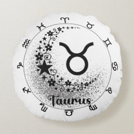 Cosmic Comfort Cushion: Bort med din inre taurus! Rund Kudde