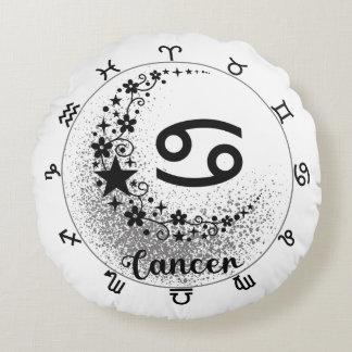 Cosmic Comfort Cushion: Förstärka din inre cancer Rund Kudde