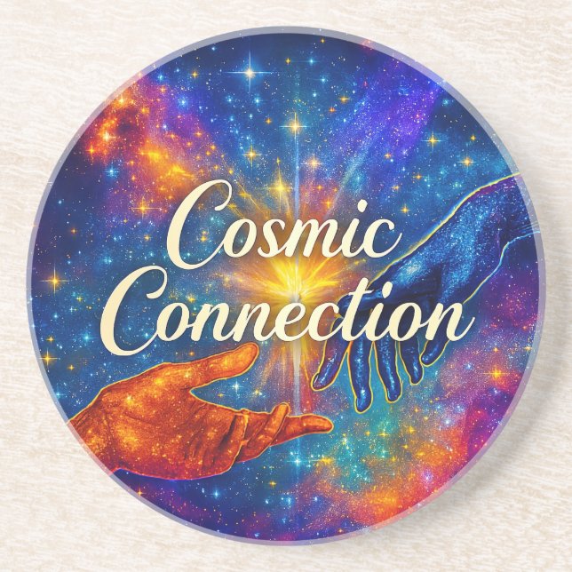 🪐 Cosmic Connection Coaster Underlägg (Framsidan)