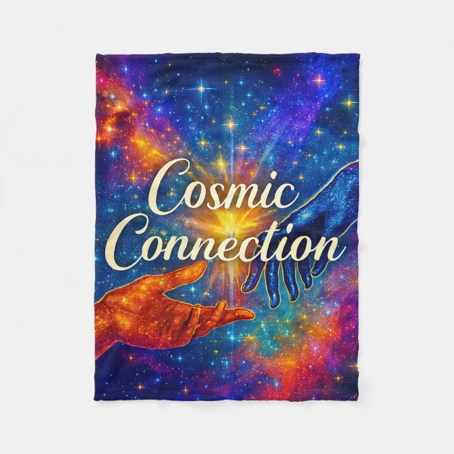 🪐 Cosmic Connection Fleece Blanket 30x40 (Framsidan)