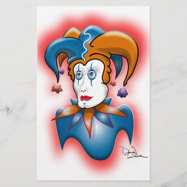 Cosmic Court Jester Brevpapper (Framsida)
