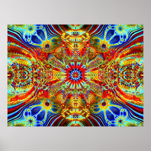 Cosmic Creatrip2 - Psychedelic trippy visuals Poster (Framsidan)