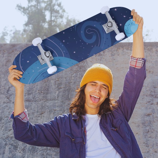 Cosmic Cruiser Galaxy Stil Skateboard (Skapare uppladdad)