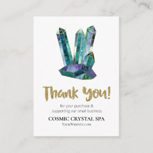 *~* COSMIC CRYSTAL Review LOGOTYP AP8 QR Tilläggskort