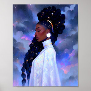 Cosmic Dam African American Fantasy Art Poster
