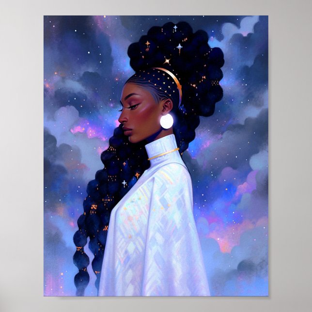 Cosmic Dam African American Fantasy Art Poster (Framsidan)