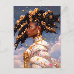 Cosmic Dam African American Fantasy Art Vykort