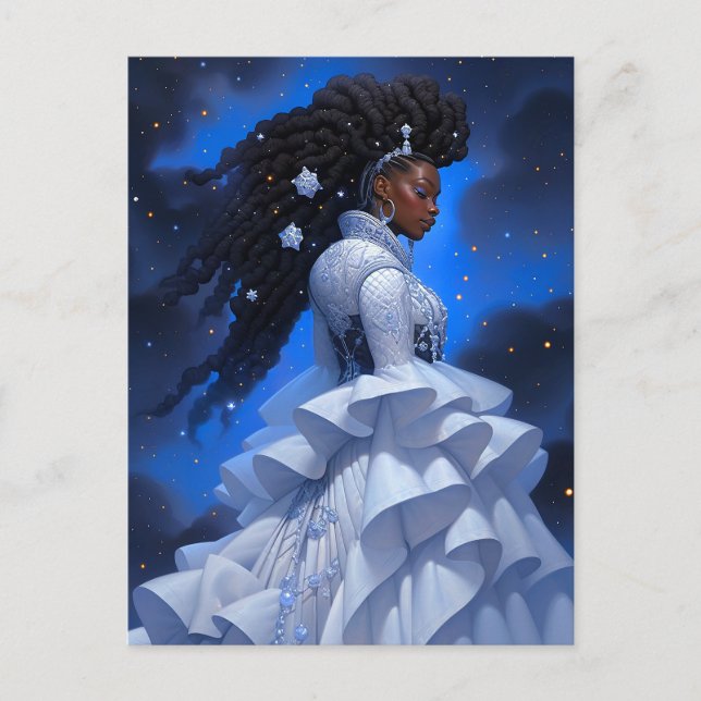 Cosmic Dam African American Fantasy Art Vykort (Framsida)
