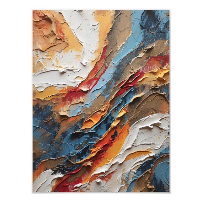 Cosmic Dance: En symfoni mellan Struktur och Färg Fototryck (Framsidan)