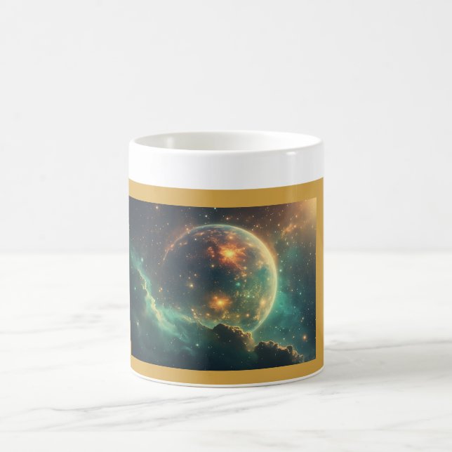 Cosmic Dawn Nebula Design Kaffemugg (Center)