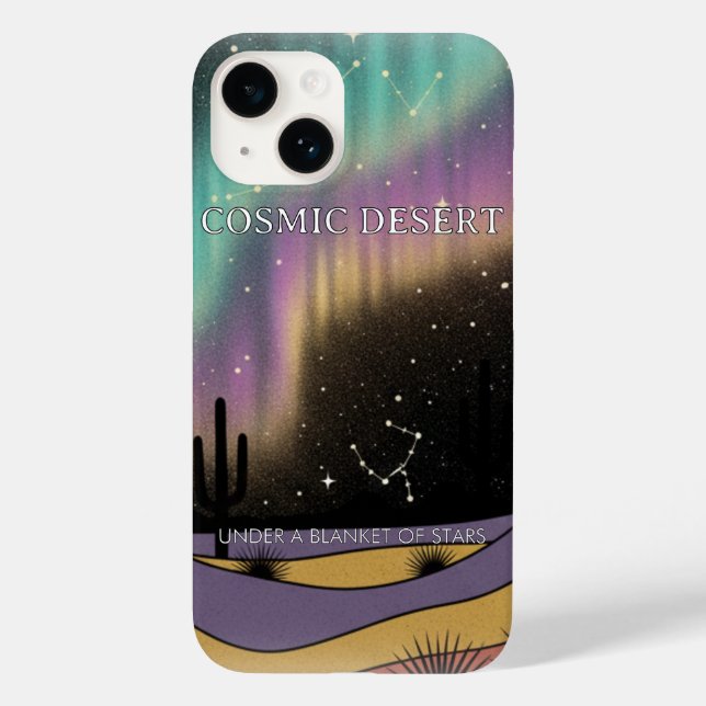 Cosmic Desert Aurora • Retro Western Nattlig Himme (Baksida)