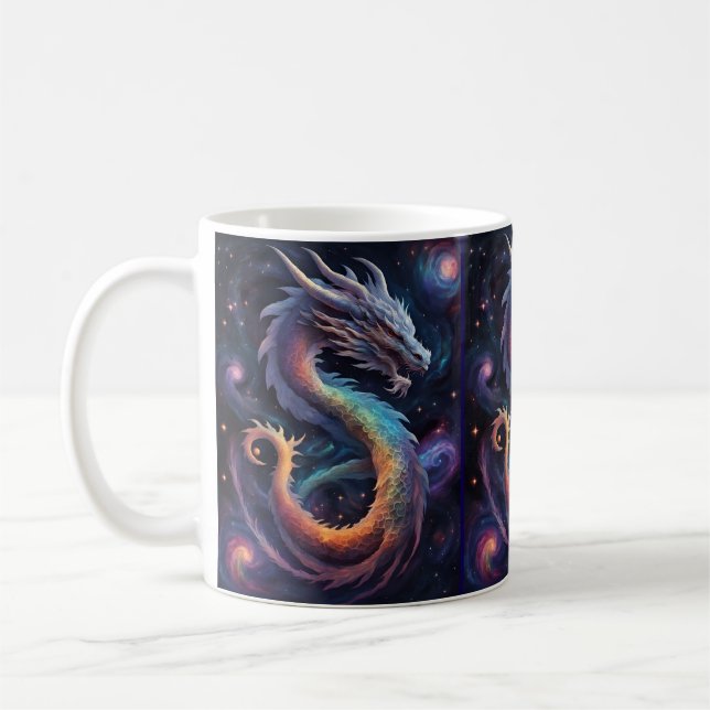 cosmic dragon coffee mug kaffemugg (Vänster)
