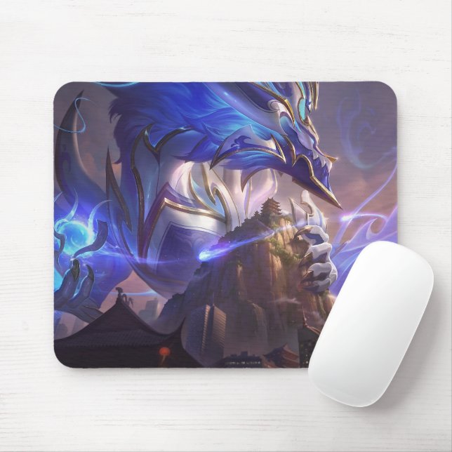 Cosmic Dragon Gaming Mousepad | Anpassade Musmatta (Med mus)