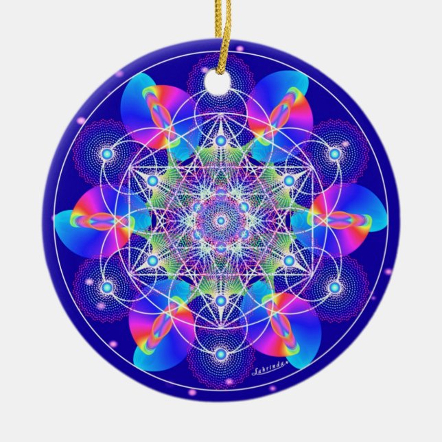 Cosmic Dream Guides Julgransprydnad Keramik (Framsidan)