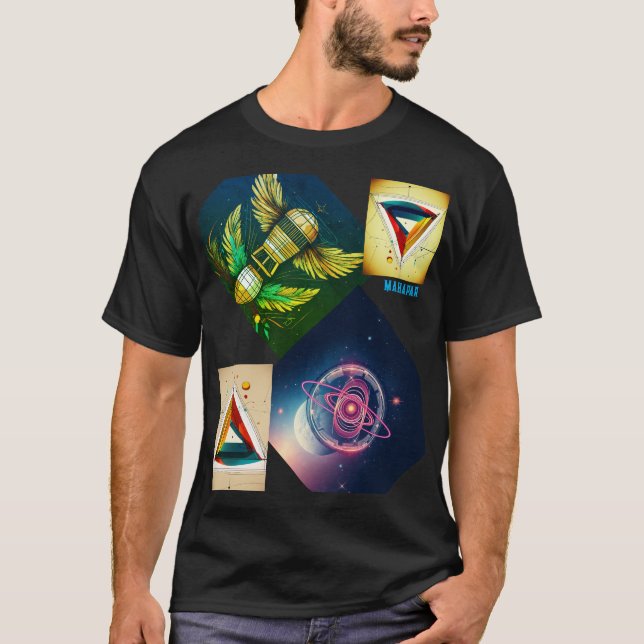 "Cosmic Dreamer: Explore the Universe in Stil" T Shirt (Framsida)