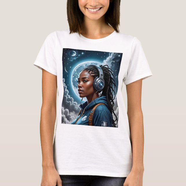 Cosmic Dreamer T-Shirt Sci-Fi Space Tee (Framsida)