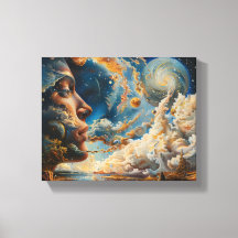 Cosmic Dreamscape Surreal Wall Art