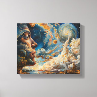 Cosmic Dreamscape Surreal Wall Art Canvastryck